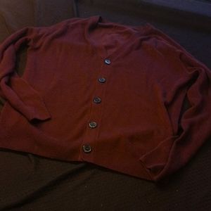 Burgandy men's sweater L